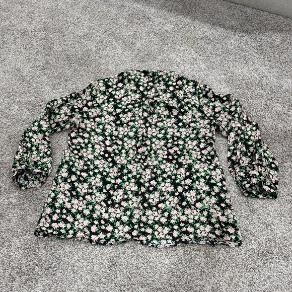Alice + Olivia Floral Blouse Medium - Picture 4 of 4